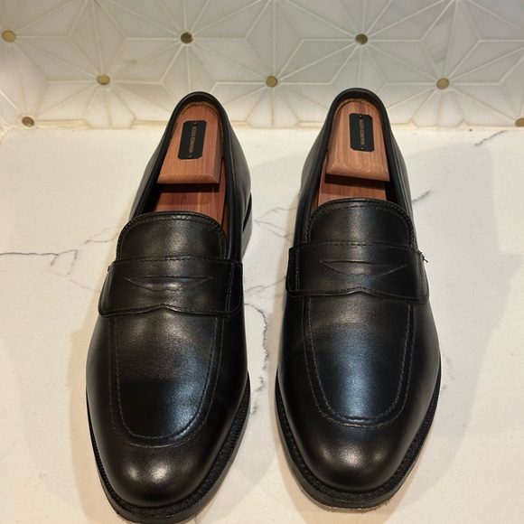 Allen Edmonds Lake Forest Black Leather Loafers, Men’s 8D - Picture 5 of 8